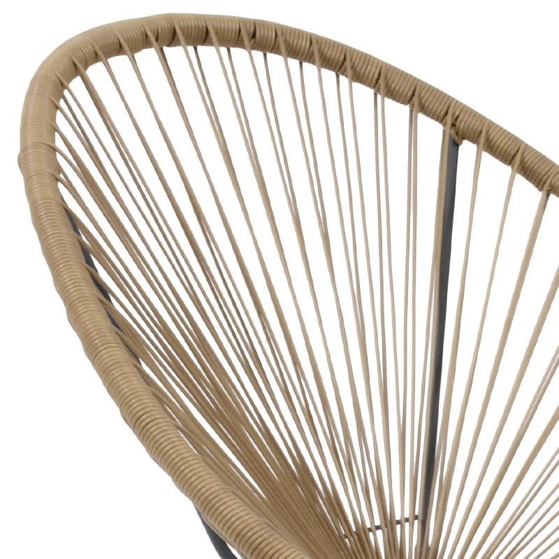 ΠΟΛΥΘΡΟΝΑ ΚΗΠΟΥ MORENA ΜΠΕΖ-ΓΚΡΙ ΧΡΩΜΑ 70x74x85εκ m.r.n - Image 6