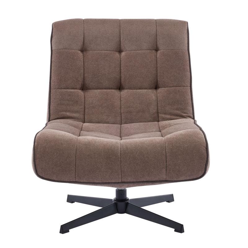ΠΟΛΥΘΡΟΝΑ ΠΕΡΙΣΤΡΕΦΟΜΕΝΗ FL820 ΓΚΡΙ ΥΦΑΣΜΑ ΜΕ ΜΕΤΑΛΛΙΚΑ ΠΟΔΙΑ 71x82x86εκ - Image 3