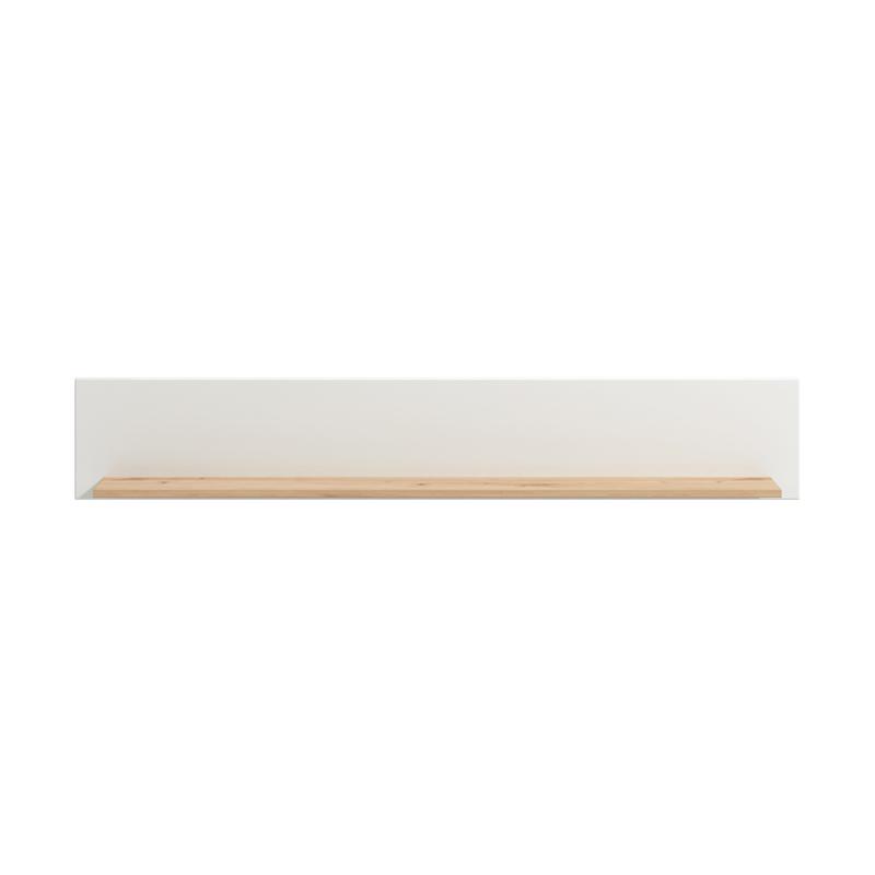 ΡΑΦΙ ΤΟΙΧΟΥ BRETAGNA ZP ARTISAN OAK-ΛΕΥΚΟ HIGH GLOSS FOIL 150x19,5x25εκ a.p.r - Image 3