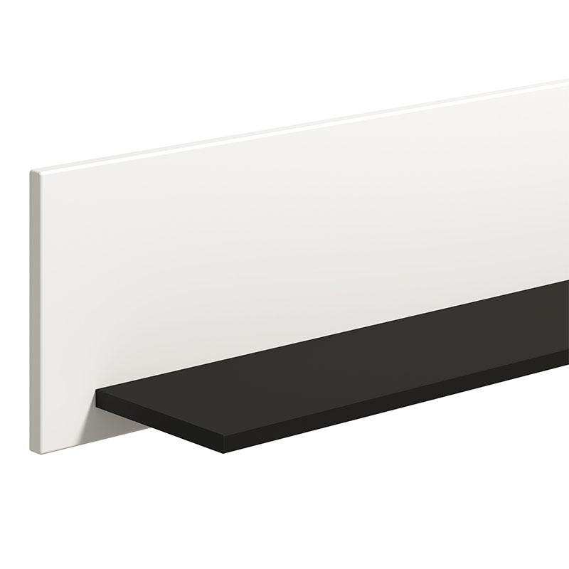 ΡΑΦΙ ΤΟΙΧΟΥ SARTHE ZP ΛΕΥΚΟ-ΜΑΥΡΟ ΜΑΤ 150x20x25εκ n.t.v - Image 4