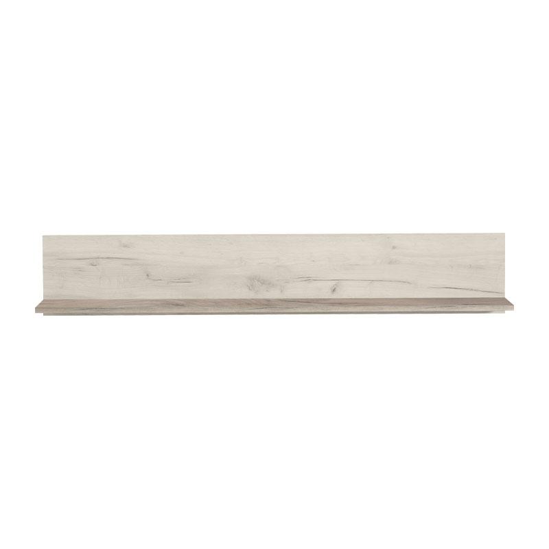 ΡΑΦΙ ΤΟΙΧΟΥ UMBRIA ZP WHITE OAK - GREY OAK 138x19.5x24εκ f.l.d - Image 3