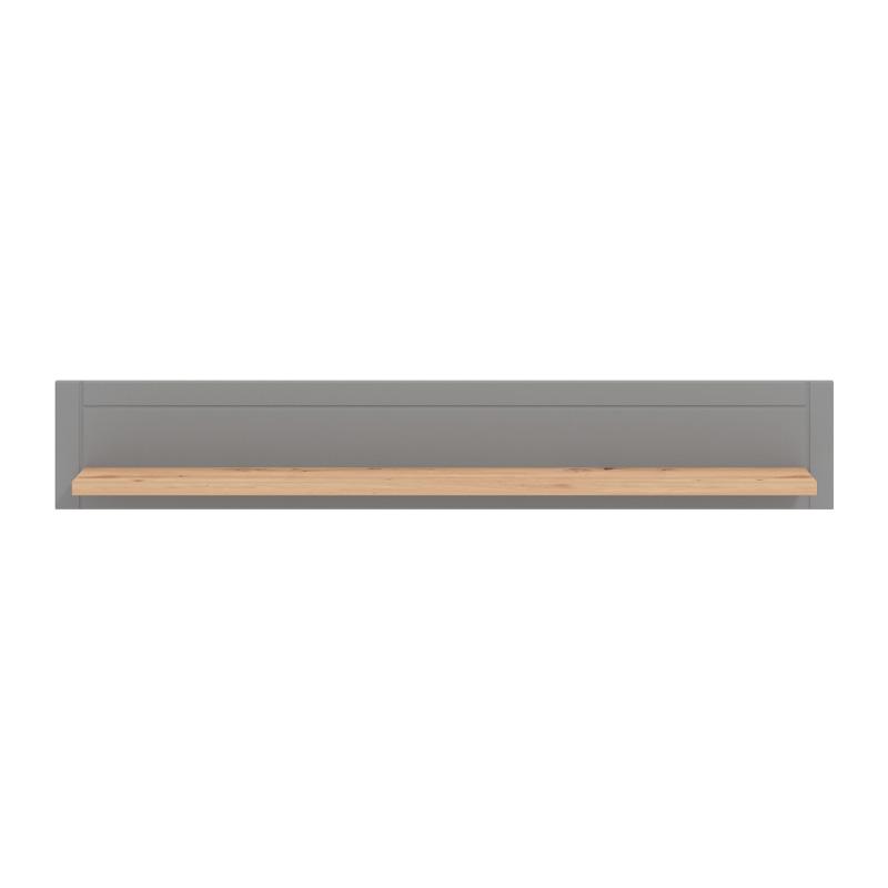 ΡΑΦΙ ΤΟΙΧΟΥ VALENCIA ARTISAN OAΚ-ΓΚΡΙ ΜΑΤ ΧΡΩΜΑ 146x19.5x24εκ - Image 3