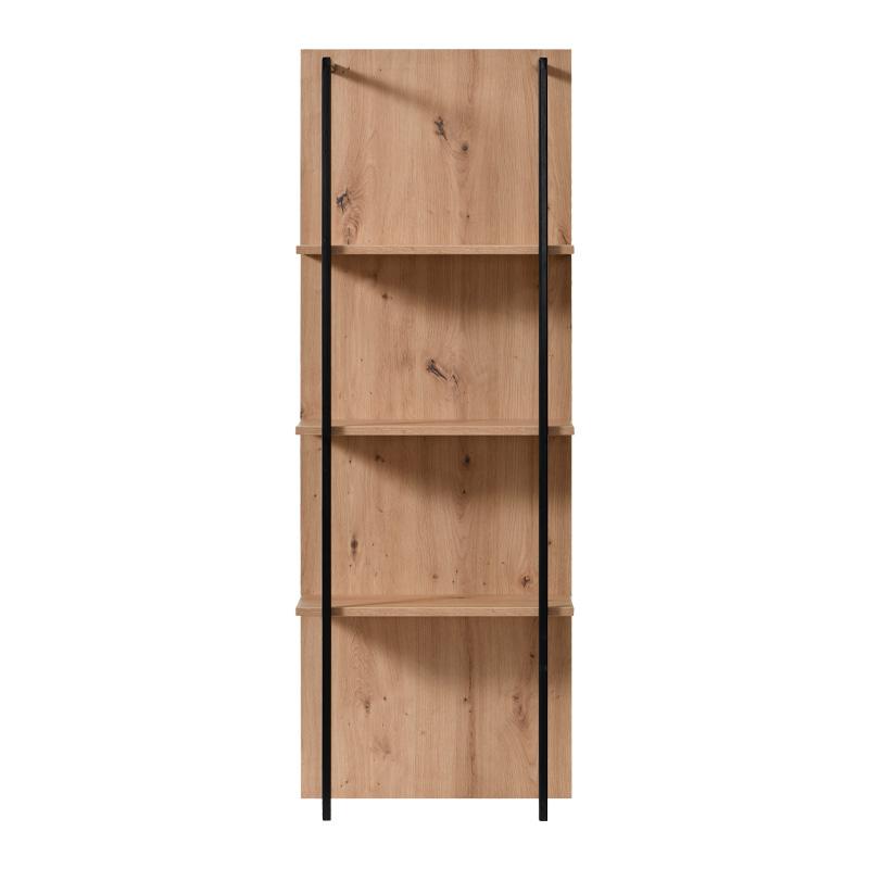ΡΑΦΙΕΡΑ SARDINIA NP 500 ARTISAN OAK / ΜΑΥΡΟ 50x29.5x137.5εκ - Image 3