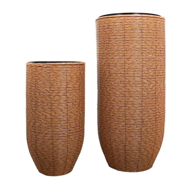 ΣΕΤ 2 ΨΑΘΙΝΑ ΒΑΖΑ FL2315 WOVEN ΚΑΦΕ ΧΡΩΜΑ 37x80εκ