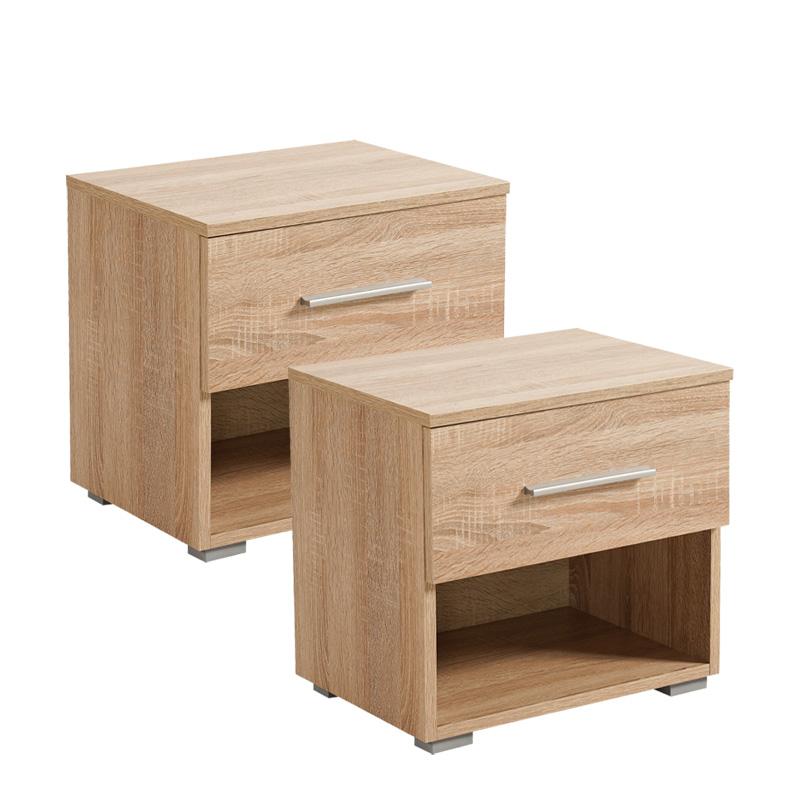 ΣΕΤ 2 ΚΟΜΟΔΙΝΑ RITMO 2NO1F SONOMA 44.5x33.5x42.5εκ - Image 5