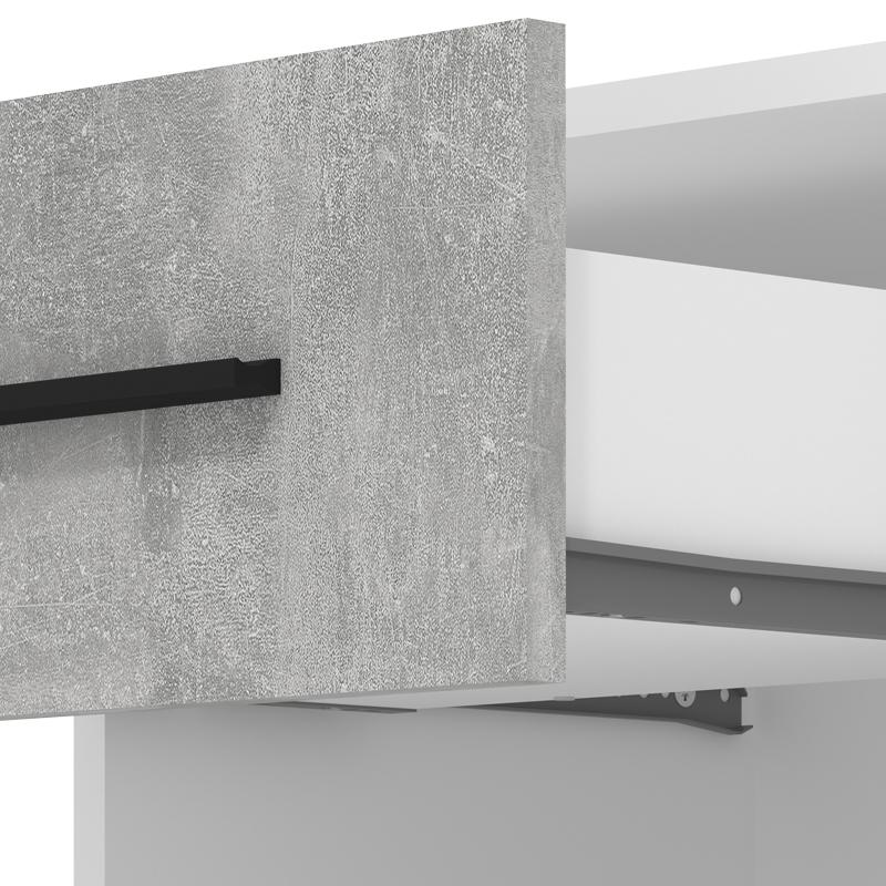 ΣΕΤ 2 ΚΟΜΟΔΙΝΑ VARADERO 2NO1F ΛΕΥΚΟ-CONCRETE 42x33x42εκ - Image 4
