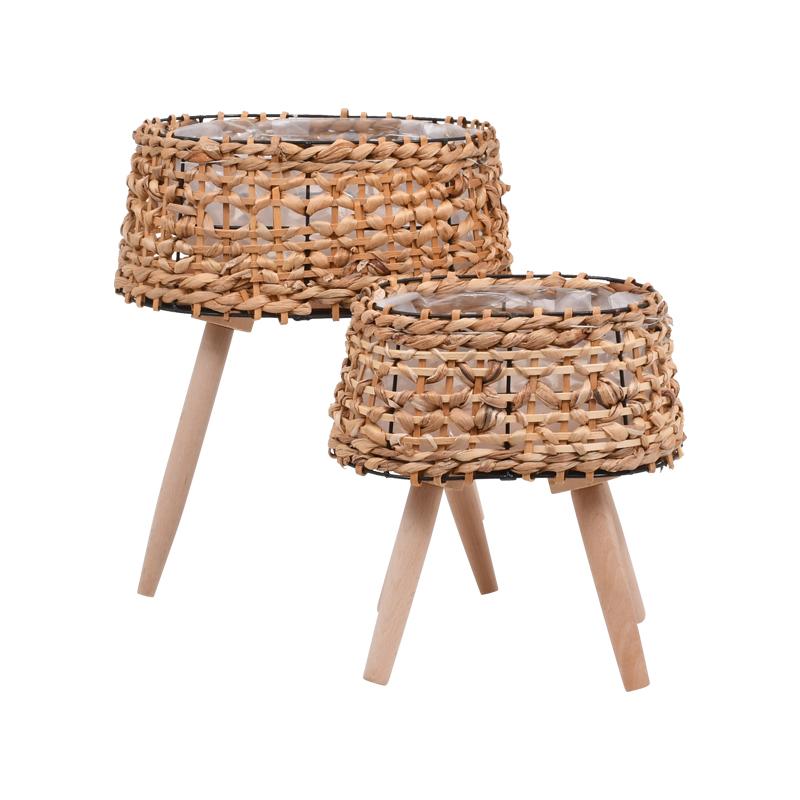 ΣΕΤ 2 ΨΑΘΙΝΑ ΚΑΣΠΩ ΦΥΣΙΚΟ ΧΡΩΜΑ 23x15x28εκ+30x21x37εκ