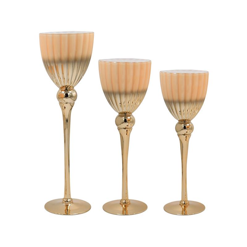 ΣΕΤ 3 ΓΥΑΛΙΝΑ ΚΗΡΟΠΗΓΙΑ FL6699 ΚΡΕΜ ΧΡΩΜΑ 30-35-40εκ