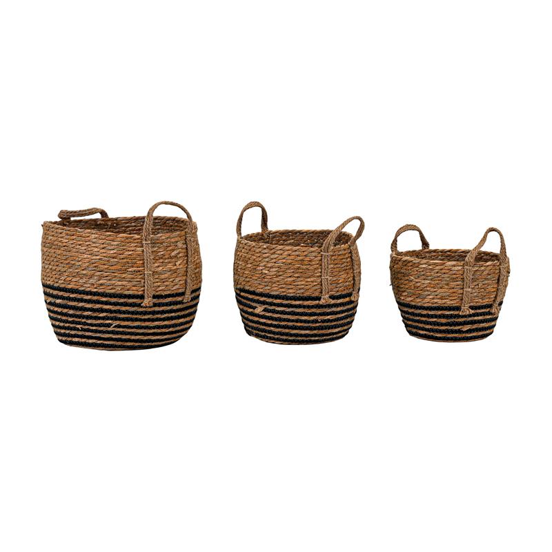 ΣΕΤ 3 ΨΑΘΙΝΑ ΚΑΛΑΘΙΑ ΦΥΣΙΚΟ ΧΡΩΜΑ 31x25εκ,27x22εκ,24x18εκ