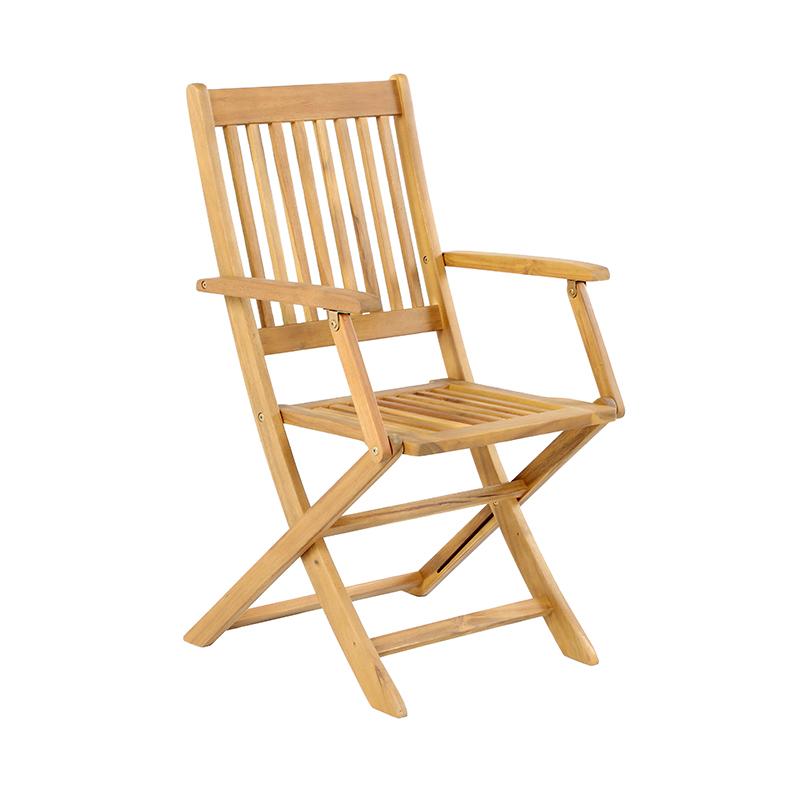 ΣΕΤ BISTRO 3 ΤΕΜ ΞΥΛΟ ΑΚΑΚΙΑΣ FL921 ΚΑΡΥΔΙ ΣΚΕΛΕΤΟΣ 60x60x75εκ - Image 4