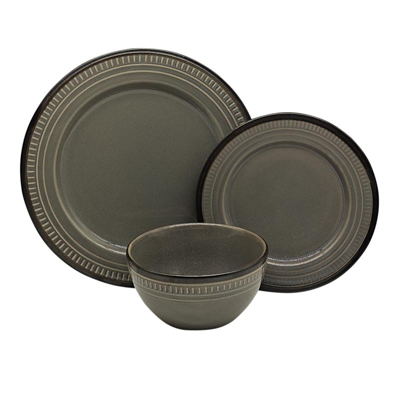 ΣΕΤ ΦΑΓΗΤΟΥ 18τμχ 082 STONEWARE ΓΚΡΙ ΧΡΩΜΑ