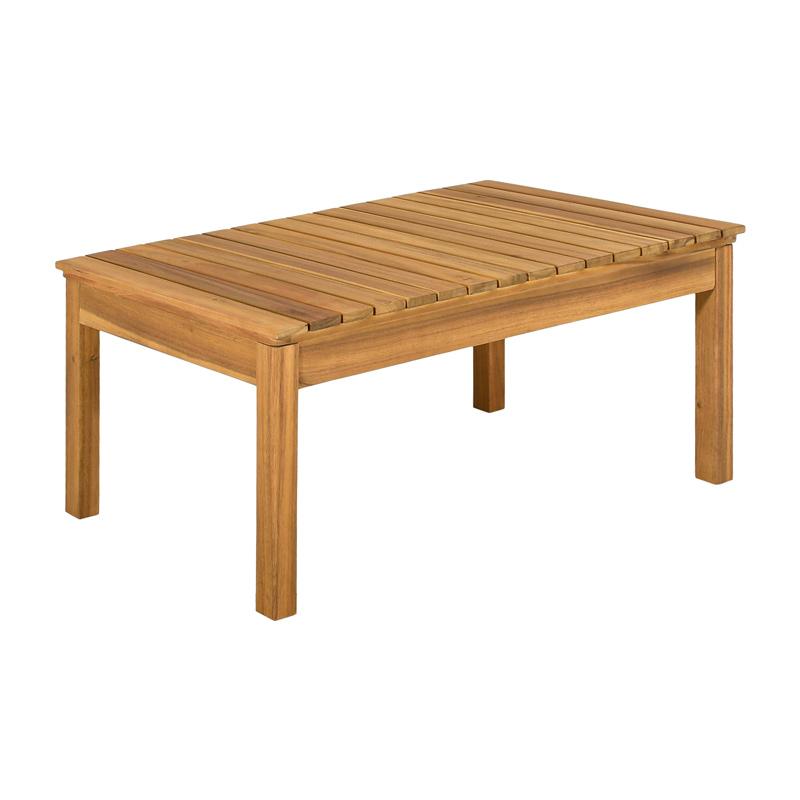 ΣΕΤ ΚΗΠΟΥ 4 ΤΕΜ ΞΥΛΟ ΑΚΑΚΙΑΣ FL129 ΚΑΡΥΔΙ ΣΚΕΛΕΤΟΣ ΜΠΕΖ-ΚΑΦΕ ΥΦΑΣΜΑ 120x68x75εκ - Image 5