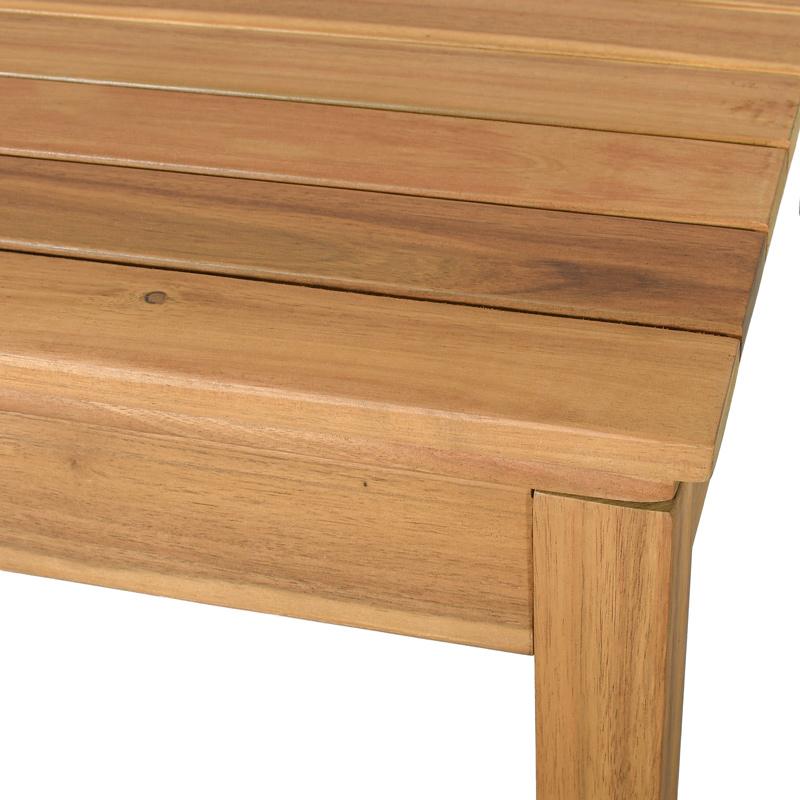 ΣΕΤ ΚΗΠΟΥ 4 ΤΕΜ ΞΥΛΟ ΑΚΑΚΙΑΣ FL129 ΚΑΡΥΔΙ ΣΚΕΛΕΤΟΣ ΜΠΕΖ-ΚΑΦΕ ΥΦΑΣΜΑ 120x68x75εκ - Image 6