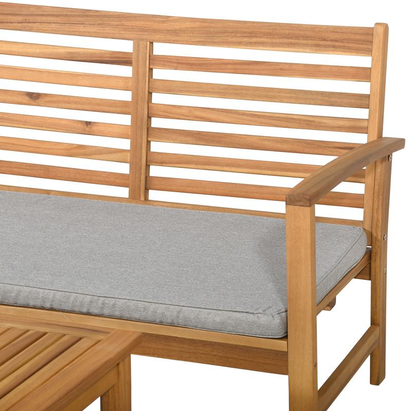 ΣΕΤ ΚΗΠΟΥ 4 ΤΕΜ ΞΥΛΟ ΑΚΑΚΙΑΣ FL942 ΚΑΡΥΔΙ ΣΚΕΛΕΤΟΣ 122x62x84εκ - Image 7