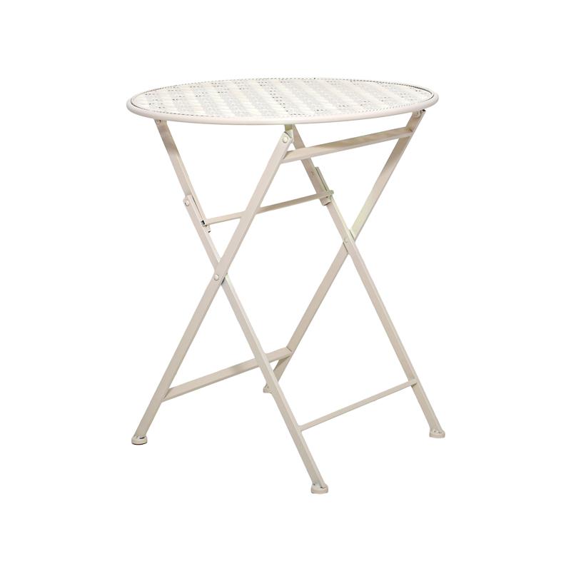 ΣΕΤ ΜΕΤΑΛΛΙΚΟ ΤΡΑΠΕΖΙ ΚΗΠΟΥ ΜΕ 2 ΚΑΡΕΚΛΕΣ Gordon ΜΠΕΖ ΧΡΩΜΑ - Image 3