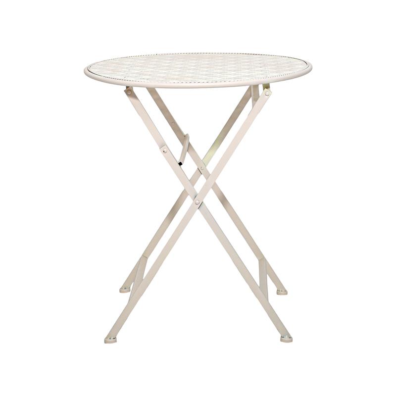 ΣΕΤ ΜΕΤΑΛΛΙΚΟ ΤΡΑΠΕΖΙ ΚΗΠΟΥ ΜΕ 2 ΚΑΡΕΚΛΕΣ Gordon ΜΠΕΖ ΧΡΩΜΑ - Image 4