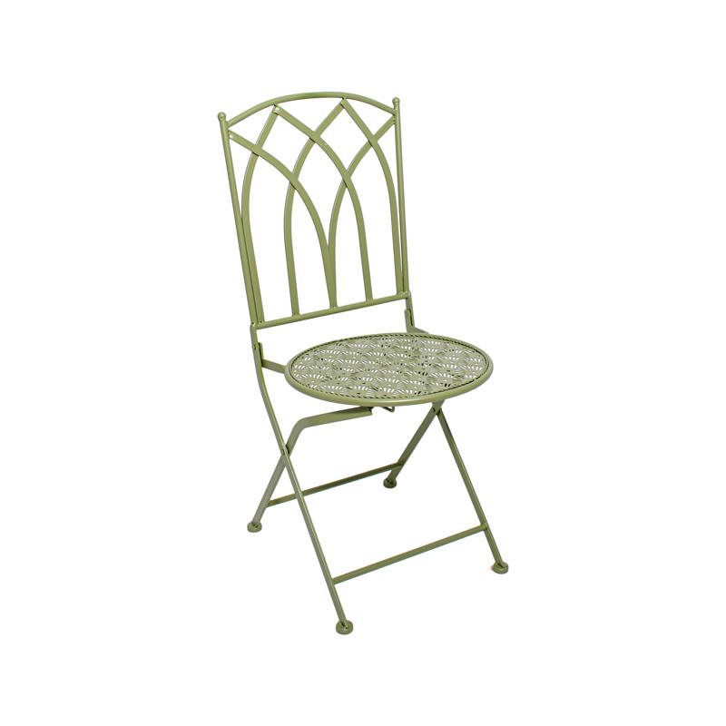 ΣΕΤ ΜΕΤΑΛΛΙΚΟ ΤΡΑΠΕΖΙ ΚΗΠΟΥ ΜΕ 2 ΚΑΡΕΚΛΕΣ Gordon ΠΡΑΣΙΝΟ ΧΡΩΜΑ - Image 5