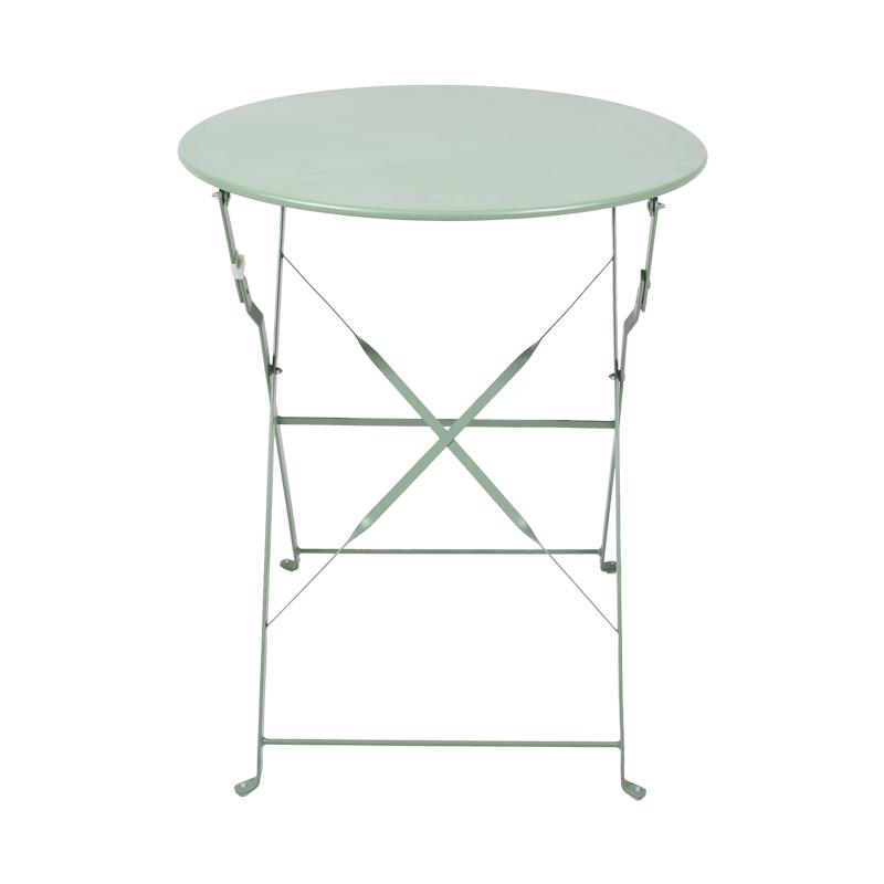 ΣΕΤ ΜΕΤΑΛΛΙΚΟ ΤΡΑΠΕΖΙ ΚΗΠΟΥ ΜΕ 2 ΚΑΡΕΚΛΕΣ Rollin ΛΑΔΙ ΧΡΩΜΑ 60x70εκ - Image 4