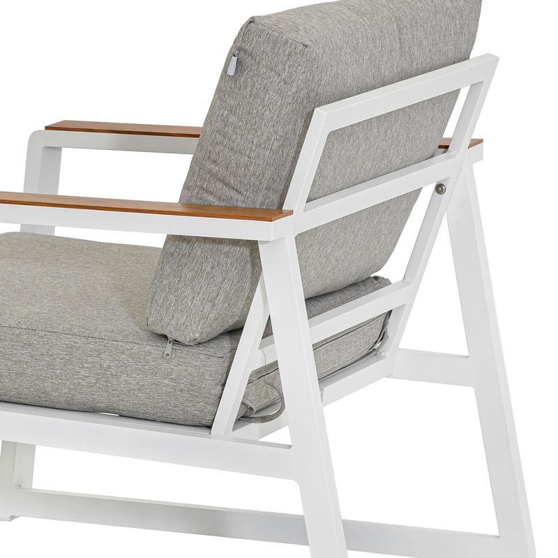 ΣΕΤ ΣΑΛΟΝΙ ΕΞΟΧΗΣ 4 ΤΕΜΑΧΙΩΝ "Aylin" ΛΕΥΚΟ ΧΡΩΜΑ 202x85x74εκ - Image 6