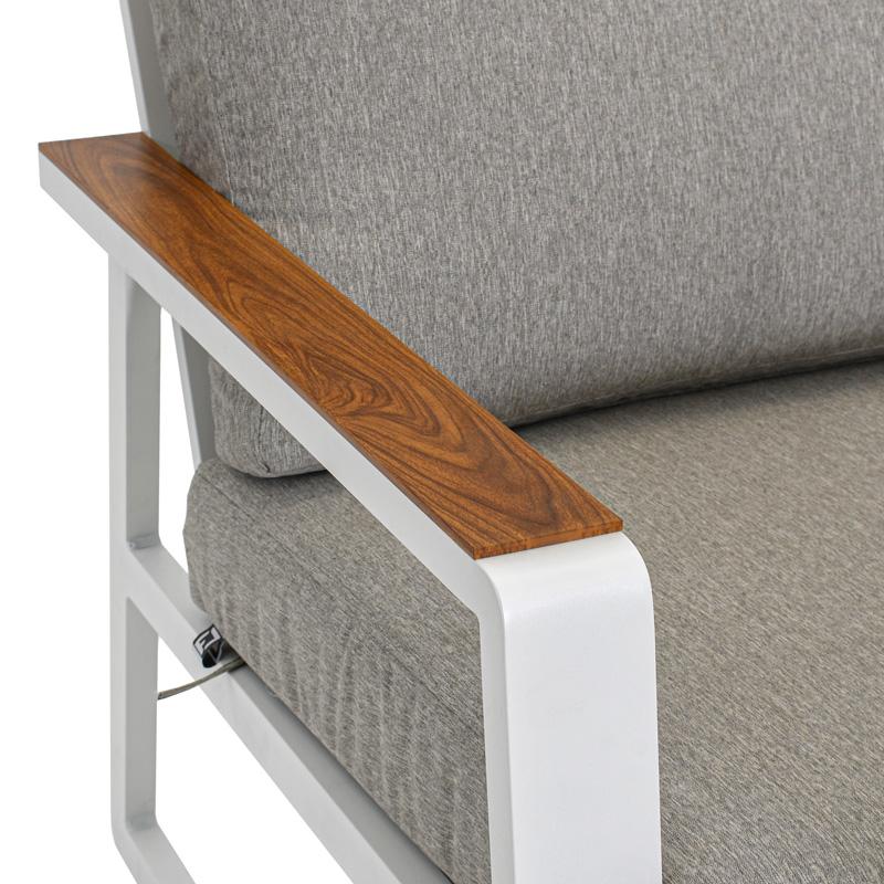 ΣΕΤ ΣΑΛΟΝΙ ΕΞΟΧΗΣ 4 ΤΕΜΑΧΙΩΝ "Aylin" ΛΕΥΚΟ ΧΡΩΜΑ 202x85x74εκ - Image 7