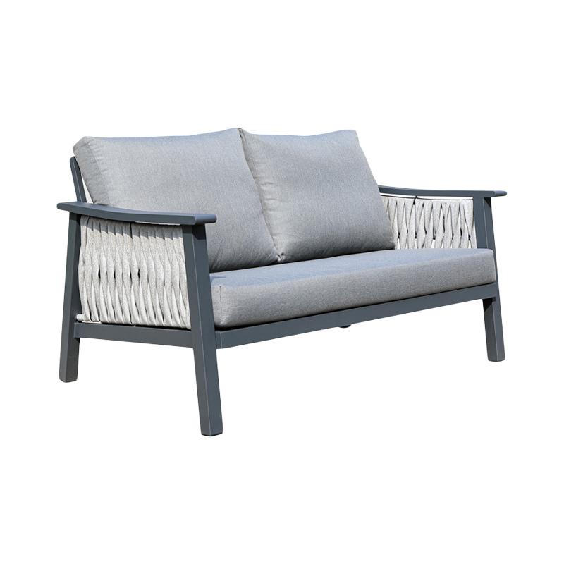 ΣΕΤ ΣΑΛΟΝΙ ΕΞΟΧΗΣ 4 ΤΕΜΑΧΙΩΝ "Federiko" ΓΚΡΙ ΧΡΩΜΑ 145x87x78εκ - Image 4