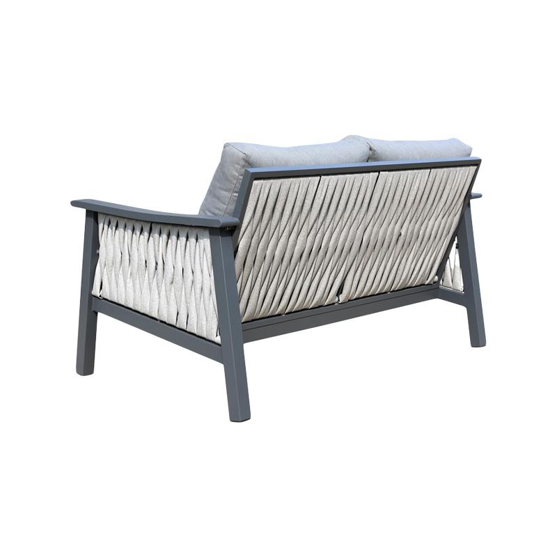 ΣΕΤ ΣΑΛΟΝΙ ΕΞΟΧΗΣ 4 ΤΕΜΑΧΙΩΝ "Federiko" ΓΚΡΙ ΧΡΩΜΑ 145x87x78εκ - Image 5