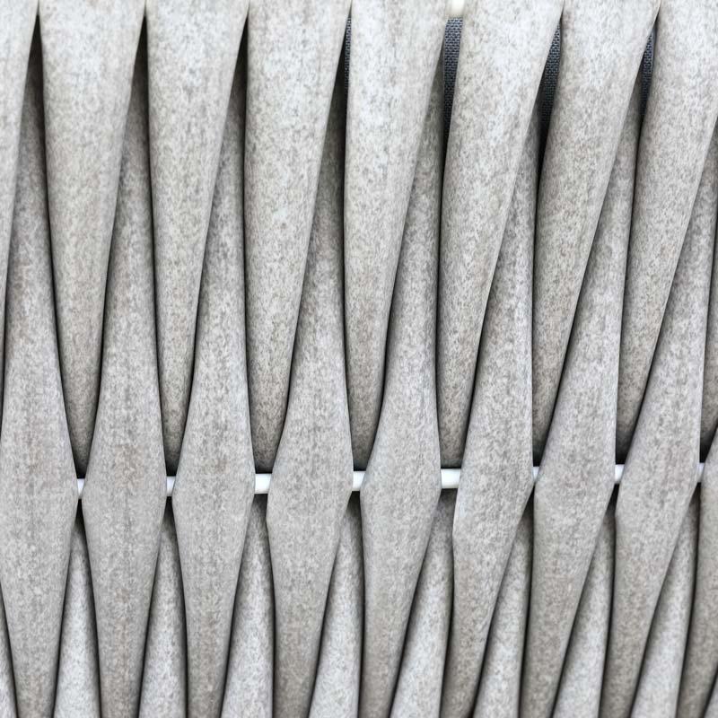 ΣΕΤ ΣΑΛΟΝΙ ΕΞΟΧΗΣ 4 ΤΕΜΑΧΙΩΝ "Federiko" ΛΕΥΚΟ ΧΡΩΜΑ 145x87x78εκ - Image 8