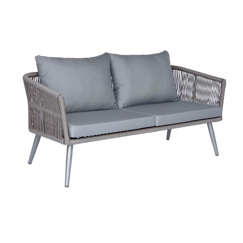 ΣΕΤ ΣΑΛΟΝΙ ΚΗΠΟΥ 4 ΤΕΜΑΧΙΑ CASABLANCA ΓΚΡΙ ΧΡΩΜΑ 155x72x68εκ - Image 3