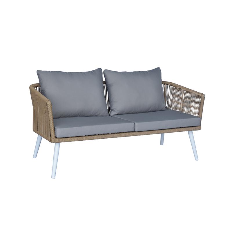 ΣΕΤ ΣΑΛΟΝΙ ΚΗΠΟΥ 4 ΤΕΜΑΧΙΑ CASABLANCA ΛΕΥΚΟ ΧΡΩΜΑ 155x72x68εκ - Image 3