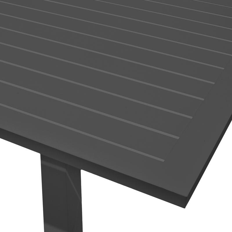 ΣΕΤ ΣΑΛΟΝΙ ΚΗΠΟΥ 4 ΤΕΜΑΧΙΩΝ Santiago ΓΚΡΙ ΣΚΟΥΡΟ ΧΡΩΜΑ 188x80x70εκ - Image 6