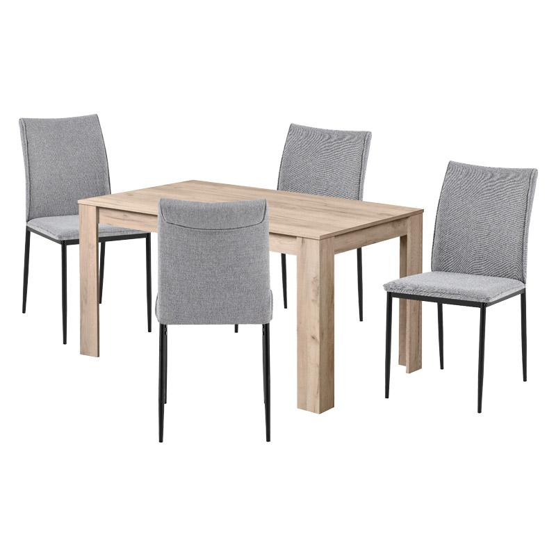 ΣΕΤ ΤΡΑΠΕΖΑΡΙΑΣ Itaka (5) ΠΕΝΤΕ ΤΕΜΑΧΙΩΝ ΜΕ ΓΚΡΙ ΚΑΡΕΚΛΑ FL25414 itk