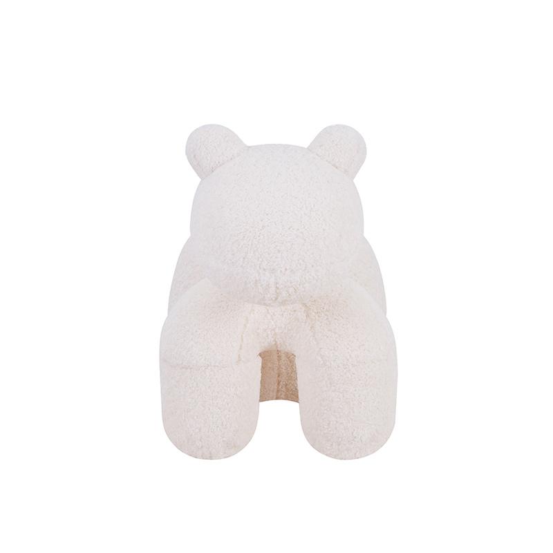 ΣΚΑΜΠΟ-ΠΟΥΦ Teddy ΛΕΥΚΟ ΧΡΩΜΑ 55x110x83εκ - Image 3