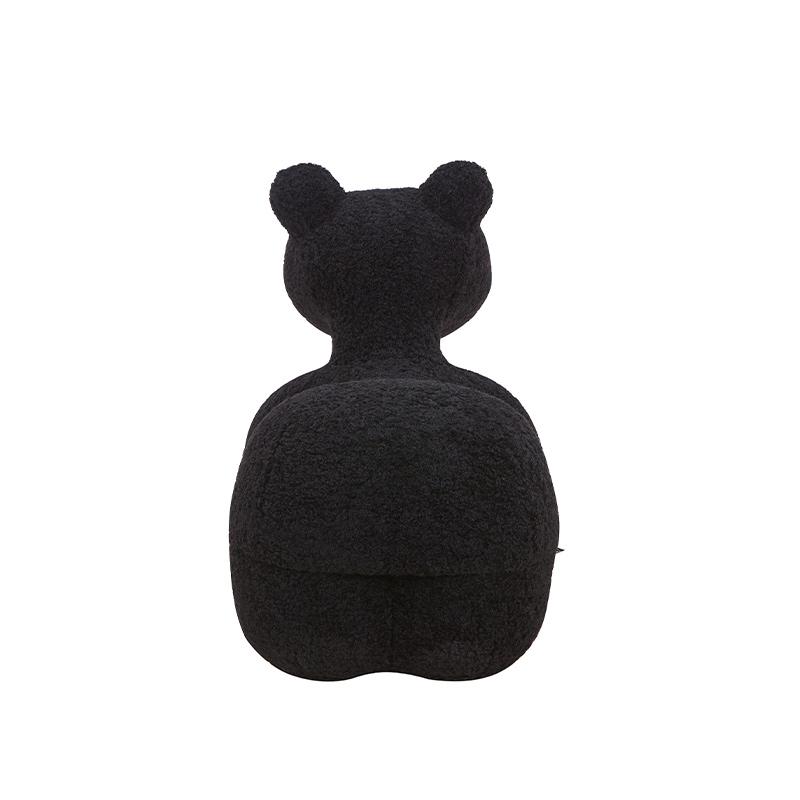 ΣΚΑΜΠΟ-ΠΟΥΦ Teddy ΜΑΥΡΟ ΧΡΩΜΑ 55x110x83εκ - Image 4