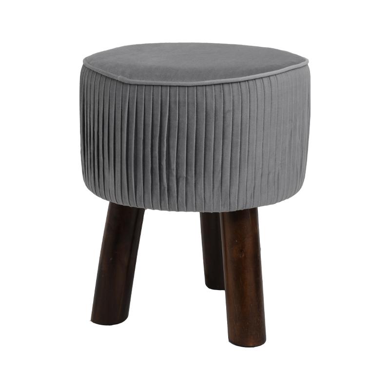 ΔΙΑΚΟΣΜΗΤΙΚΟ ΥΦΑΣΜΑΤΙΝΟ ΣΚΑΜΠΟ SV4/3RA ΓΚΡΙ 28*28*34εκ sls