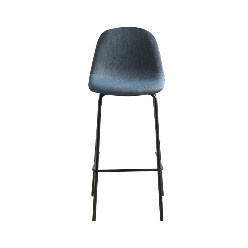 ΣΚΑΜΠΟ ΜΠΑΡ BA7 ΓΚΡΙ-ΜΠΛΕ ΥΦΑΣΜΑ ΜΕ ΜΕΤΑΛΛΙΚΟ ΣΚΕΛΕΤΟ 49x45x105εκ - Image 3