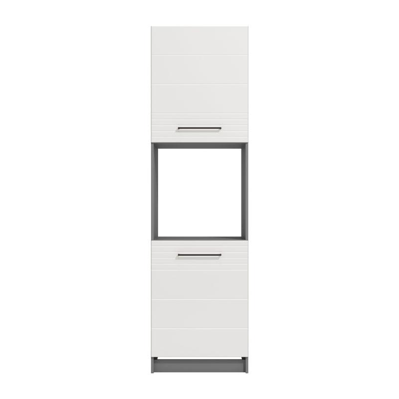 ΣΤΟΙΧΕΙΟ ΚΟΥΖΙΝΑΣ PETRA BD60 ΓΚΡΙ ΓΡΑΦΙΤΗΣ-ΛΕΥΚΟ HIGH GLOSS FOIL-ΓΚΡΙ MAT FOIL 60x56x214εκ - Image 7