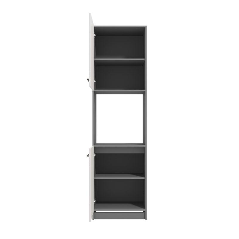 ΣΤΟΙΧΕΙΟ ΚΟΥΖΙΝΑΣ PETRA BD60 ΓΚΡΙ ΓΡΑΦΙΤΗΣ-ΛΕΥΚΟ HIGH GLOSS FOIL-ΓΚΡΙ MAT FOIL 60x56x214εκ - Image 8