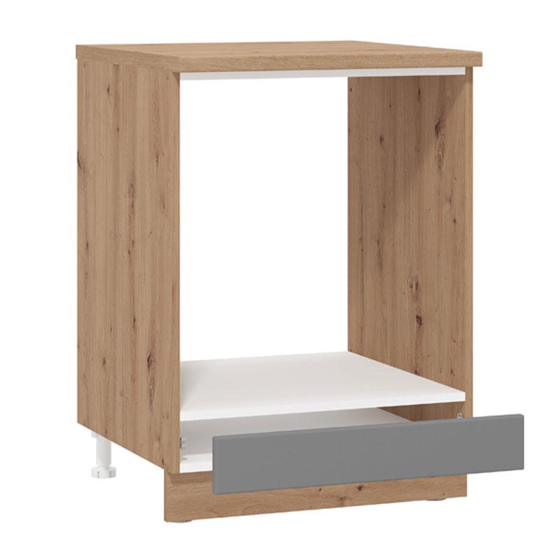 ΣΤΟΙΧΕΙΟ ΚΟΥΖΙΝΑΣ VALENCIA D60 UR ARTISAN-ΓΚΡΙ MAT FOIL 60x56,5x81εκ - Image 4