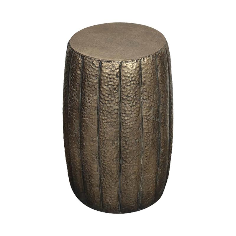 ΣΤΡΟΓΓΥΛΟ ΜΕΤΑΛΛΙΚΟ ΣΚΑΜΠΟ FL033 ΜΠΡΟΝΖΕ 33x50εκ