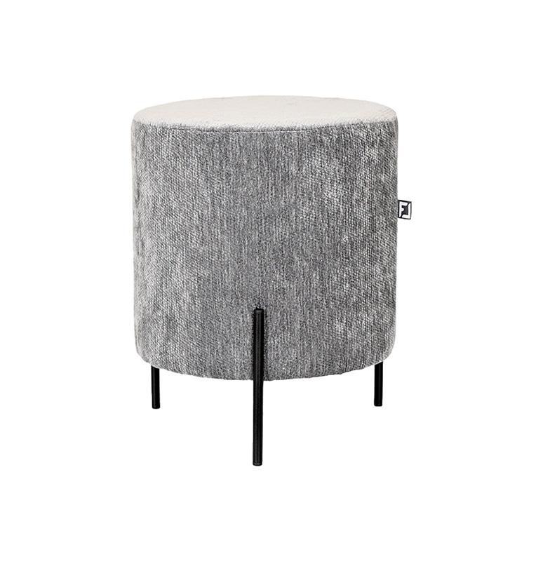 ΣΤΡΟΓΓΥΛΟ ΣΚΑΜΠΟ New Lux ΓΚΡΙ ΧΡΩΜΑ 33x33x38εκ