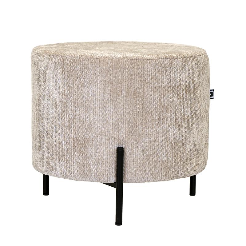 ΣΤΡΟΓΓΥΛΟ ΣΚΑΜΠΟ New Lux ΜΠΕΖ ΧΡΩΜΑ 46x46x43εκ