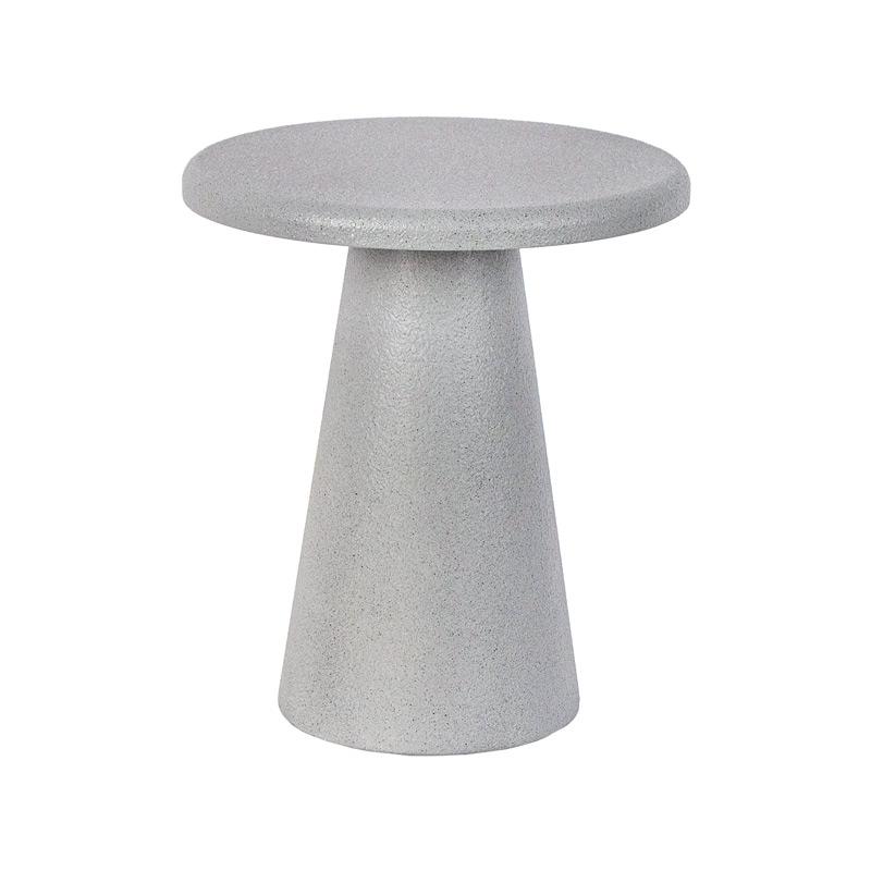 ΣΤΡΟΓΓΥΛΟ ΤΡΑΠΕΖΑΚΙ ΣΑΛΟΝΙΟΥ FL2493 ΓΚΡΙ ΧΡΩΜΑ 34x41εκ