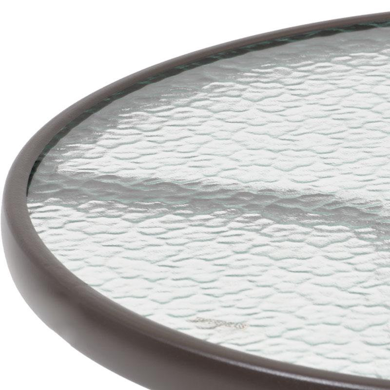 ΣΤΡΟΓΓΥΛΟ ΤΡΑΠΕΖΙ ΚΗΠΟΥ 001 ΚΑΦΕ ΧΡΩΜΑ 60x70εκ - Image 3