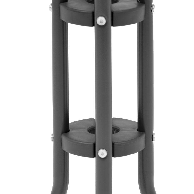 ΣΤΡΟΓΓΥΛΟ ΤΡΑΠΕΖΙ ΚΗΠΟΥ 003 ΓΚΡΙ ΧΡΩΜΑ 80x70εκ - Image 4