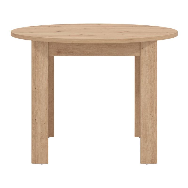 ΣΤΡΟΓΓΥΛΟ ΤΡΑΠΕΖΙ ΤΡΑΠΕΖΑΡΙΑΣ ANCONA ARTISAN OAK ΧΡΩΜΑ 109x109x77εκ - Image 3