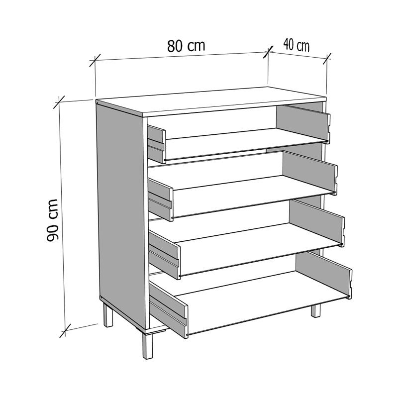 ΣΥΡΤΑΡΙΕΡΑ ARBELA 80 4F LIGHT PORT OAK ΧΡΩΜΑ 80x40x90εκ - Image 6