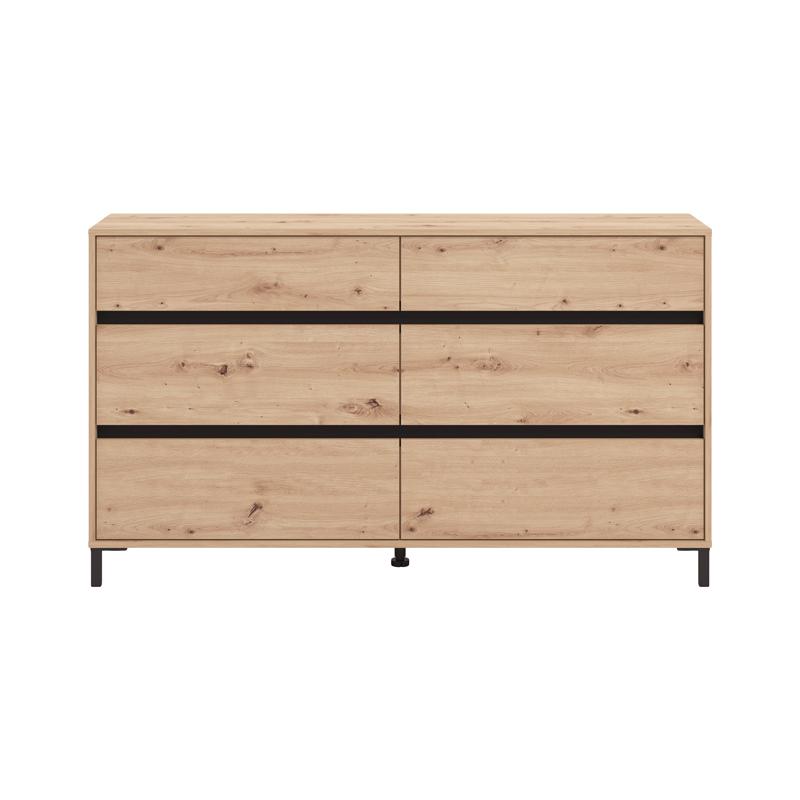 ΣΥΡΤΑΡΙΕΡΑ MARRON 157 6F ARTISAN OAK/ΜΑΥΡΟ ΜΑΤΤ ΧΡΩΜΑ 157x40x90εκ - Image 3