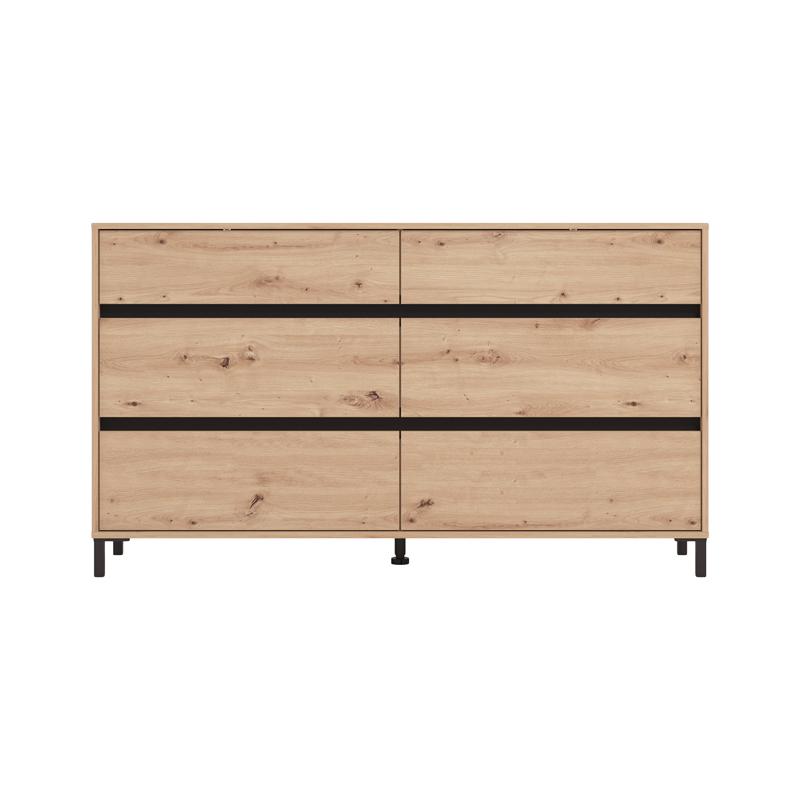 ΣΥΡΤΑΡΙΕΡΑ MARRON 157 6F ARTISAN OAK/ΜΑΥΡΟ ΜΑΤΤ ΧΡΩΜΑ 157x40x90εκ - Image 4