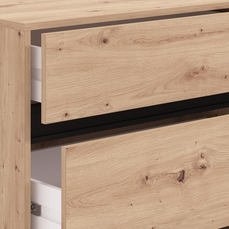 ΣΥΡΤΑΡΙΕΡΑ MARRON 157 6F ARTISAN OAK/ΜΑΥΡΟ ΜΑΤΤ ΧΡΩΜΑ 157x40x90εκ - Image 6