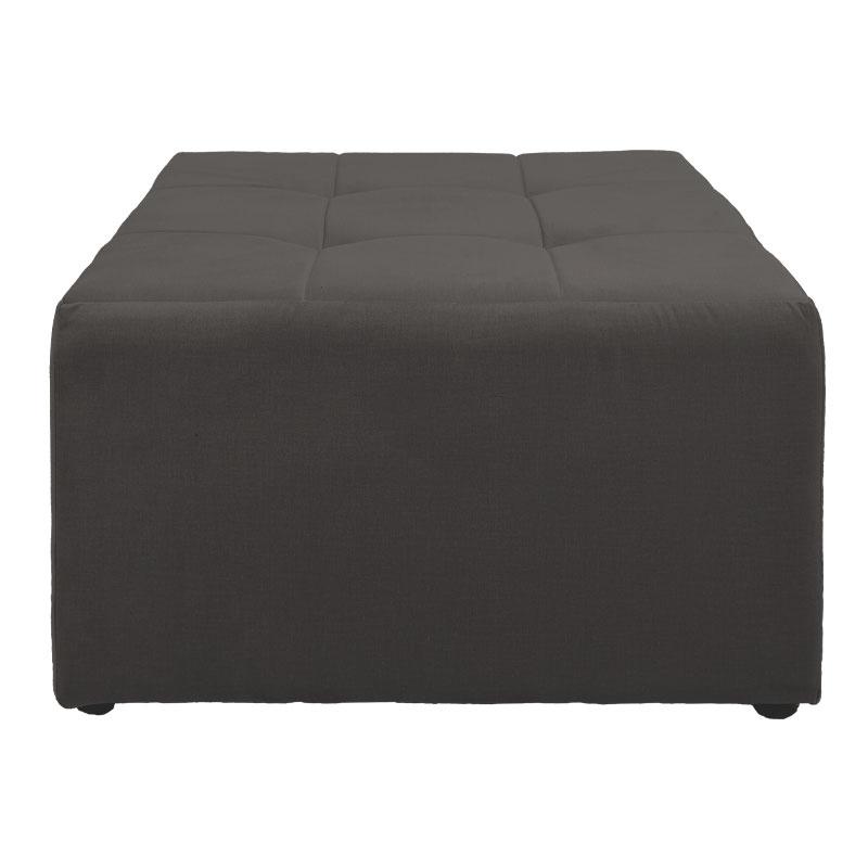 ΤΑΜΠΟΥΡΕ NEW OTTOMAN ΓΚΡΙ 70x70x40εκ